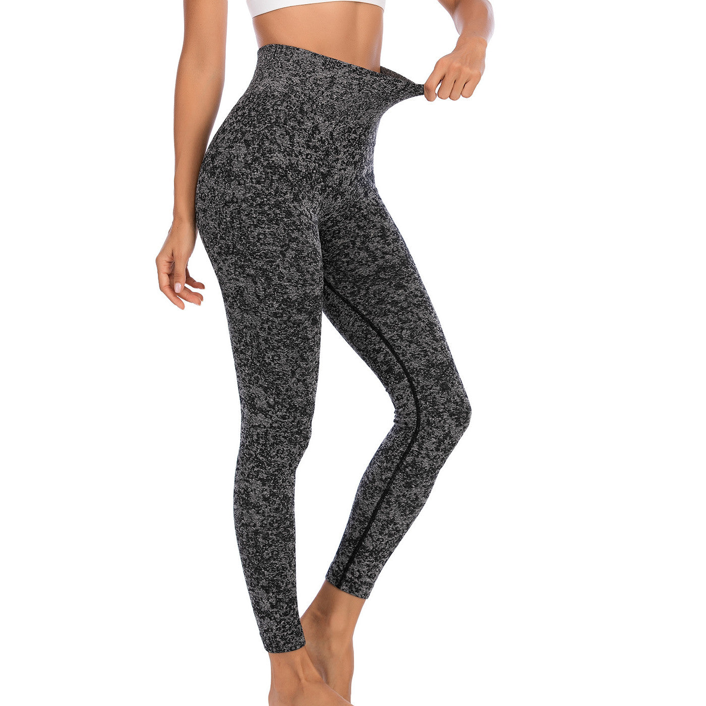 Europe And America Honey Peach Hip Lifting High Waist Tight Yoga Pants