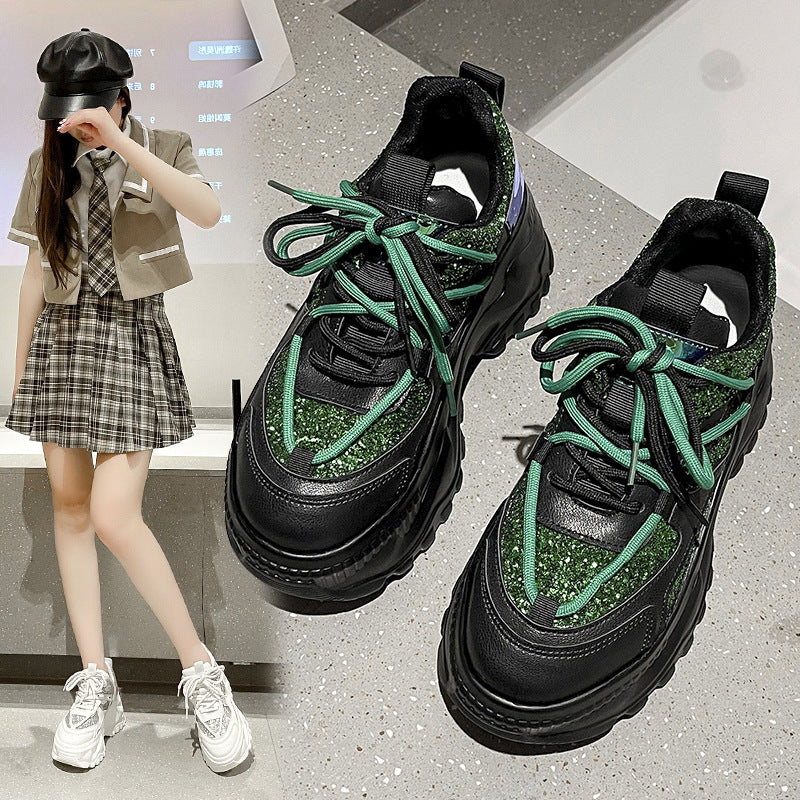 Korean Women's Shoes With Thick Soles