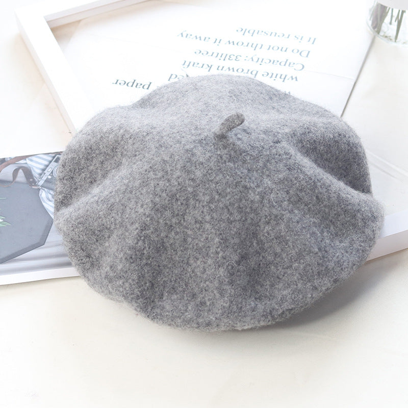 Children's Fashion Retro Warm Painter Woolen Knitted Hat