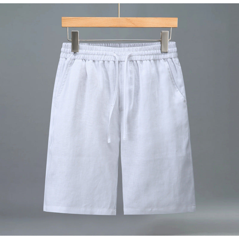 Men's Summer Loose Casual Pure Linen Shorts