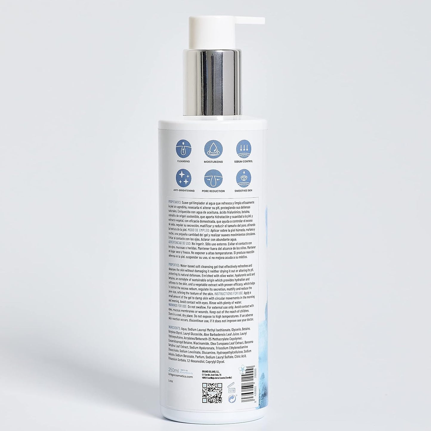 ICHIGO POWER CLEANSER. Gel Limpiador Facial Para Pieles Grasas Y Pieles Mixtas. Limpieza Facial Mujer. Limpiador Facial Hombre. Kit Limpieza Facial. Jabon Facial.