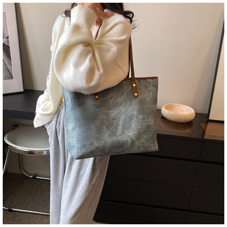 Ladies New Versatile Textured One-shoulder Bag