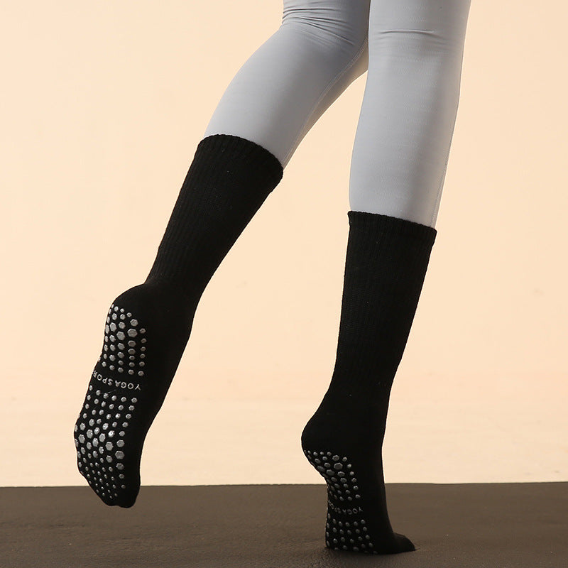 Autumn And Winter Long Tube Yoga Socks And Long Pilates Socks