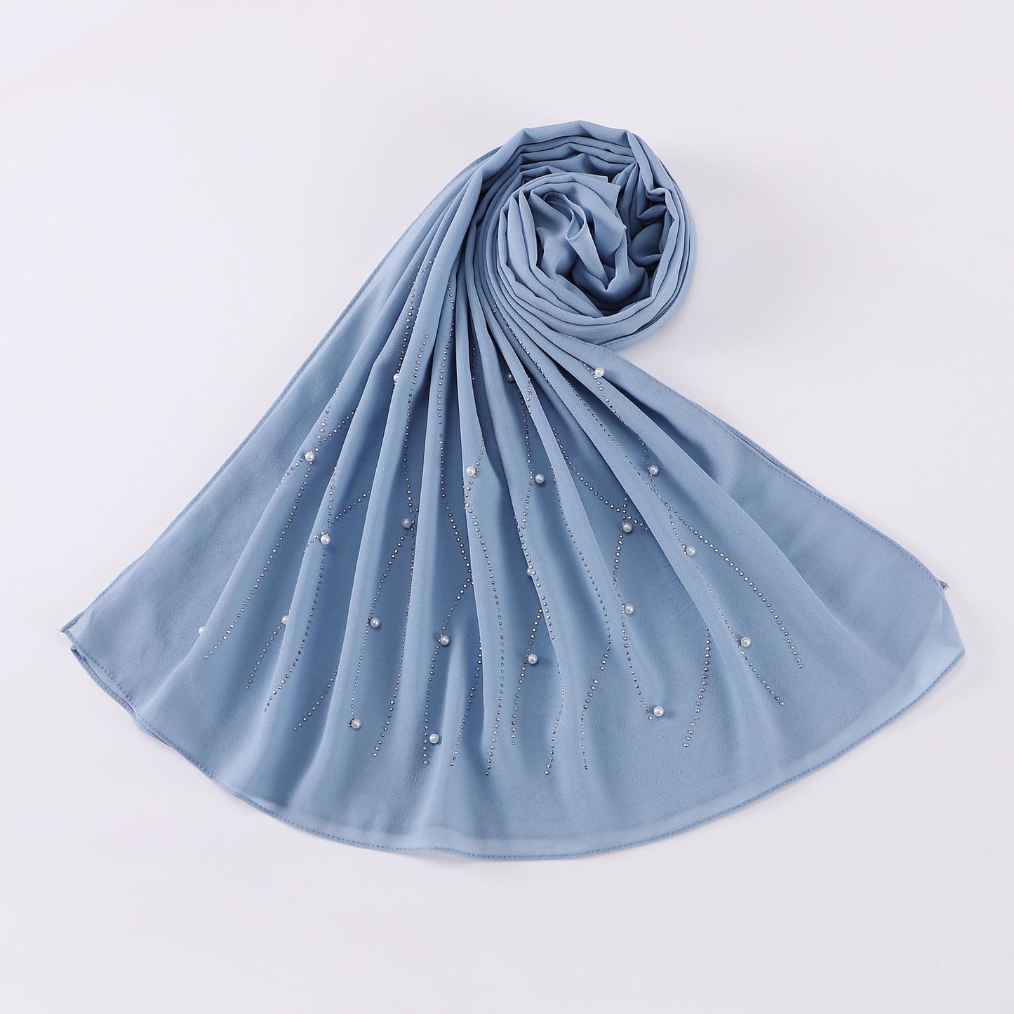 Women's Mesh Rhinestone Headscarf Shawl