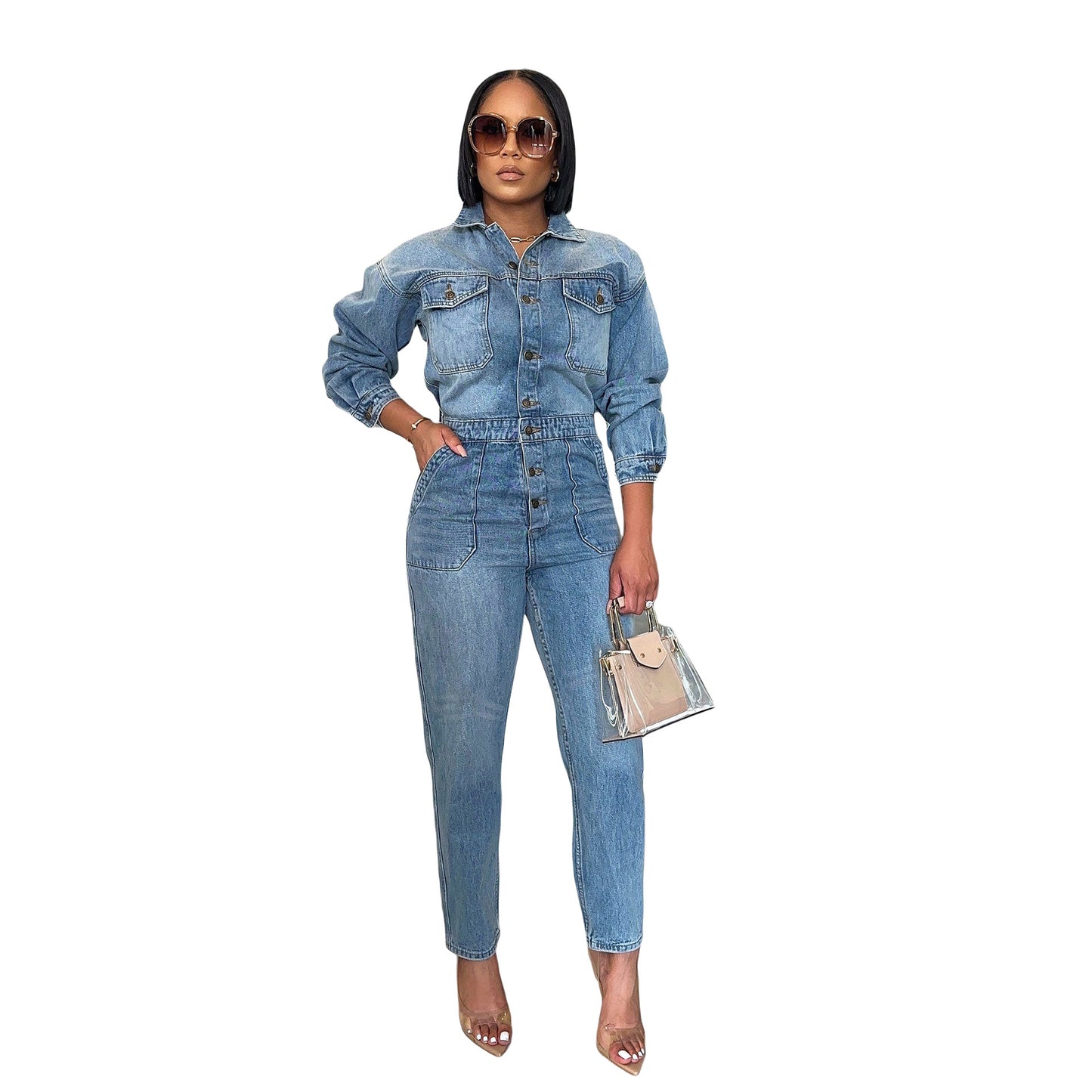 Denim heldragter til kvinder
