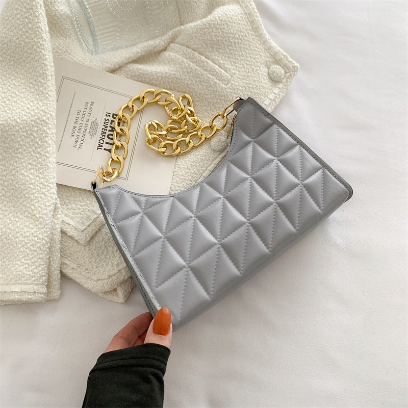 Women's Chain Handheld One Shoulder Small Square Bag