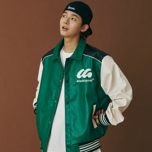 Mænds Street Fashion Løs Farvematchende Baseballuniform til Par