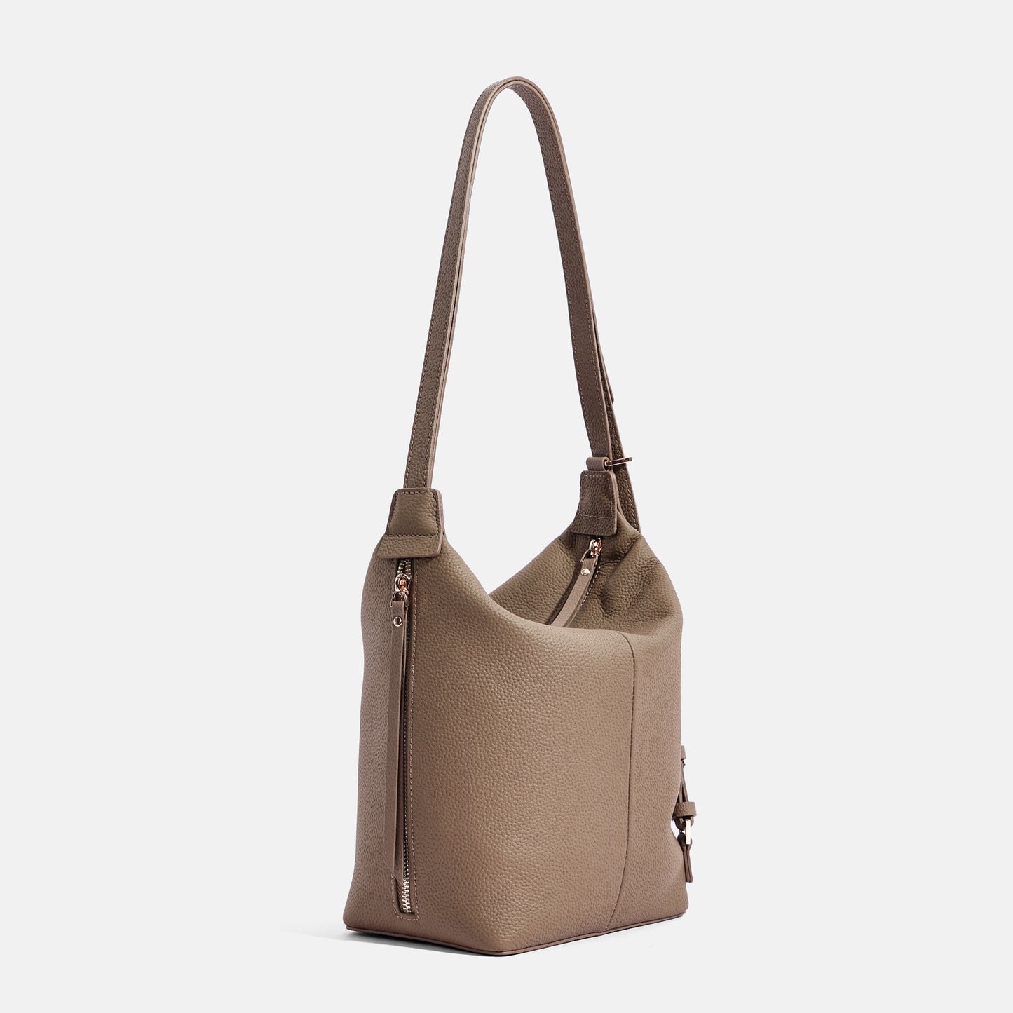 Women's First Layer Cowhide Large-capacity Bucket Bag