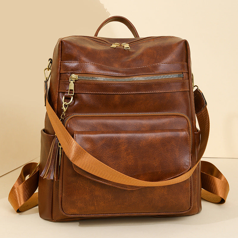 Retro Women's Backpack Large Capacity
