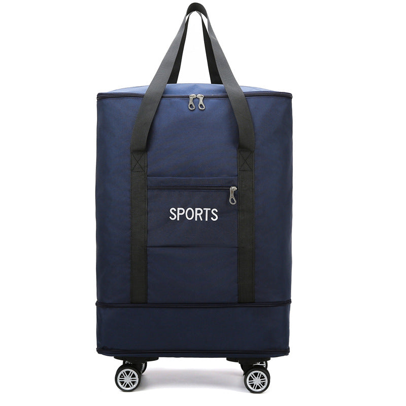 Removable Universal Wheel Large Capacity Expansion Storage Bag