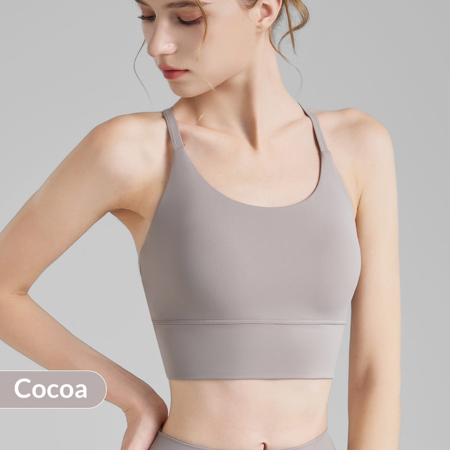 Drip Back Beauty Sports Fixed Cup Anti-shock Thin Strap Yoga Top