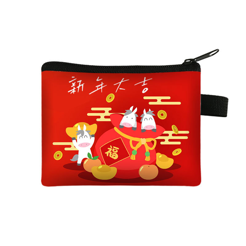New Years Lucky Wallet Portable High Capacity Cardholder And Coin Organizer