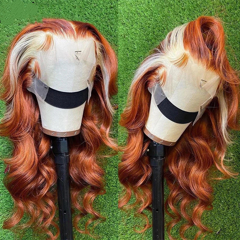 Ginger Body Wave Lace Front Paryk 613 Blond Farvet