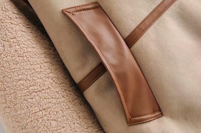 Veste zippée simple avec coutures pour femme