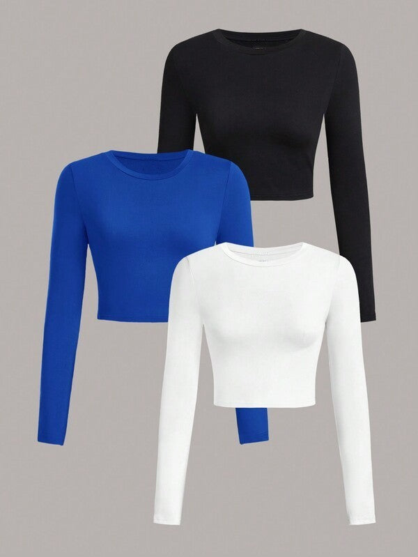 New Springsummer Long-sleeve Top Stylish And Slim-fit