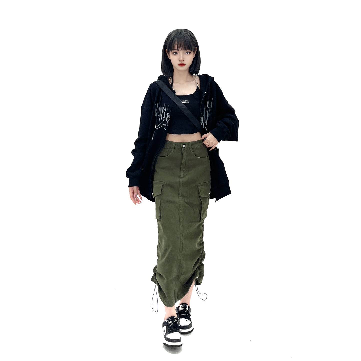 American Spice Girl Top Loose Printing Sweater