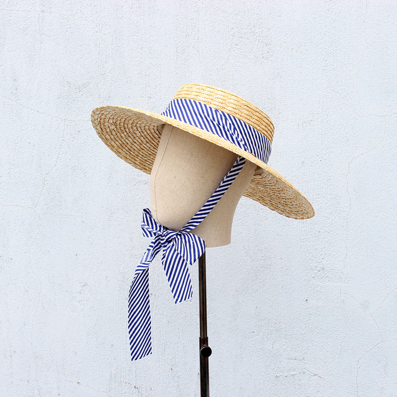 Women's Fashion Personality Ribbon Bow Straw Hat
