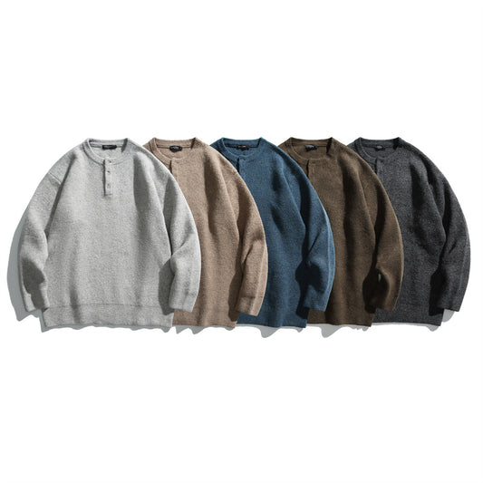Fashion New Twist Braid Sweater Men's Coat