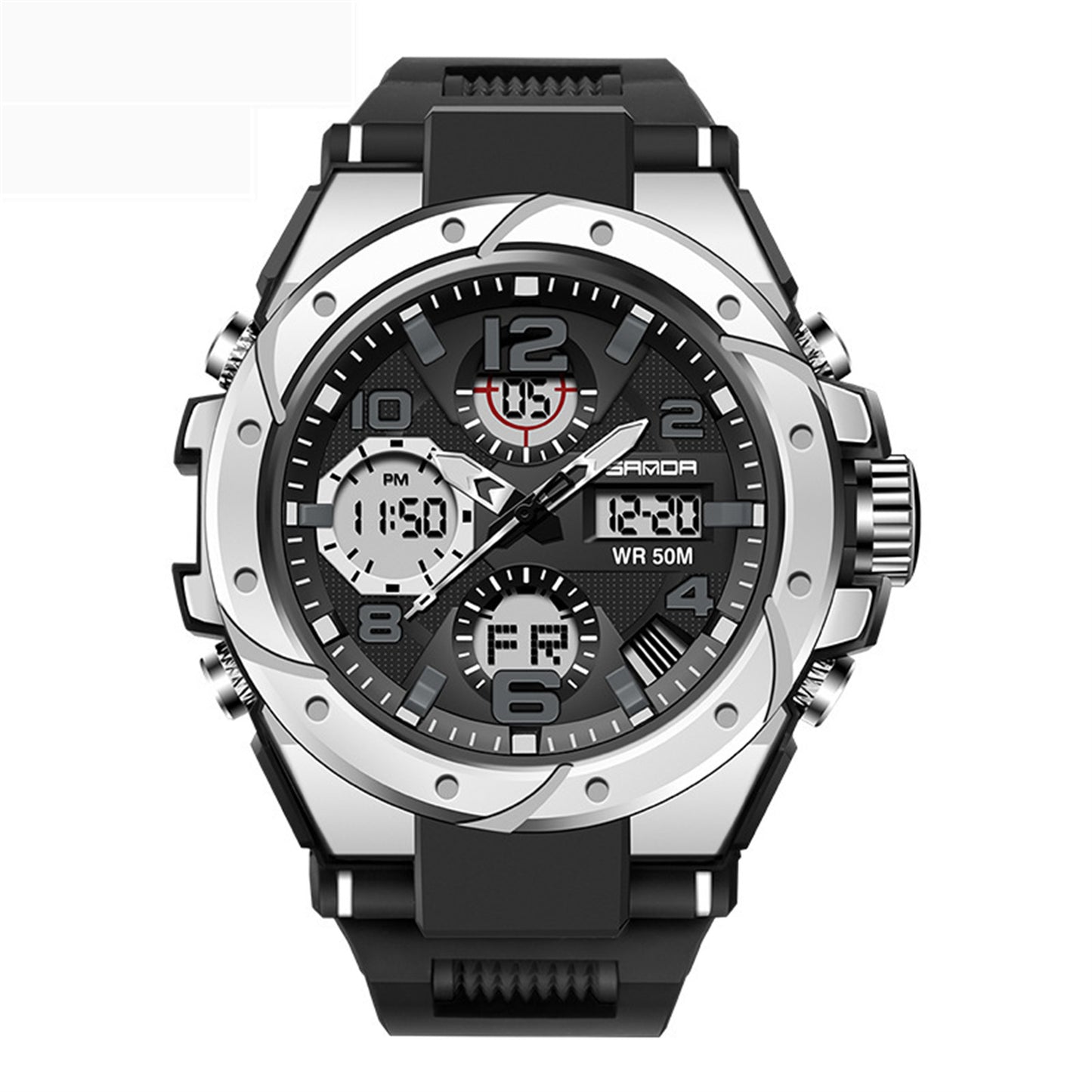Men's Multifunctional Waterproof Quartz Watch For Sports