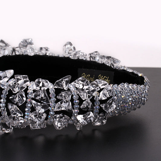Europe And America Baroque Sponge Hairband Hair Accessories