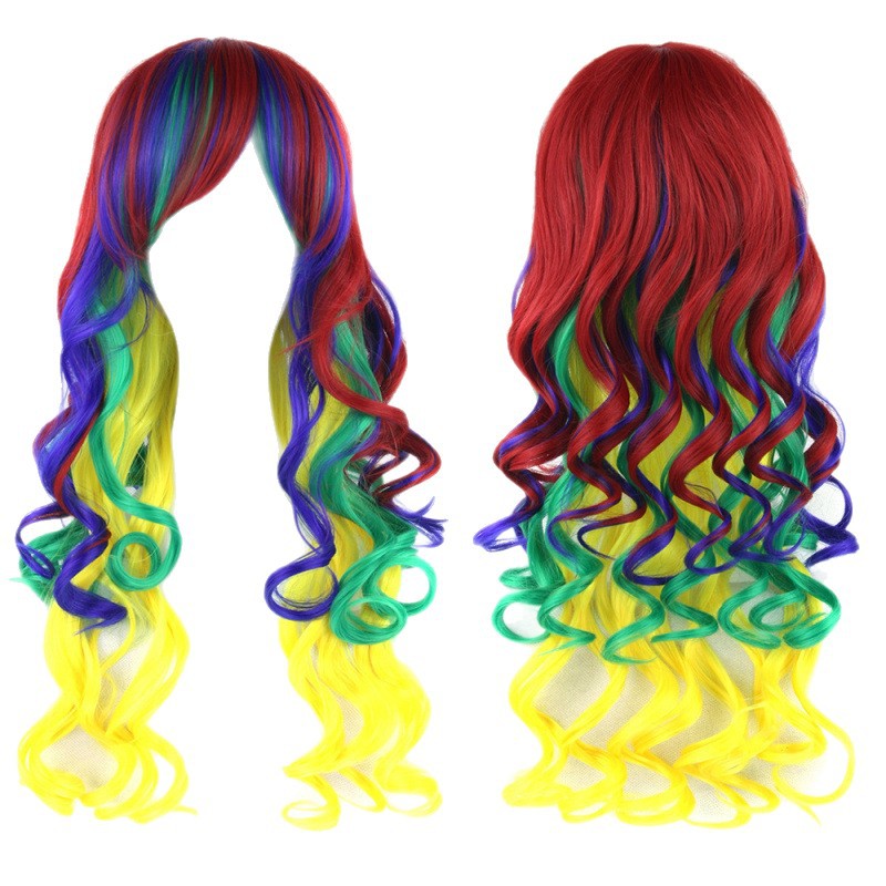 Colorful Cosplay Wig For Dance Parties