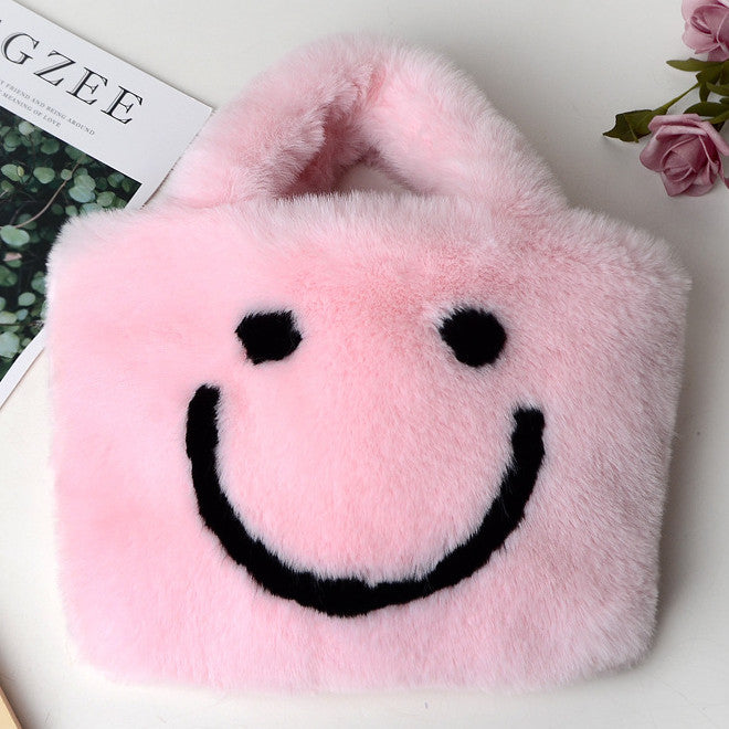 Fashion Rabbit FurCute Girl Large Capacity Shoulder Messenger Bag