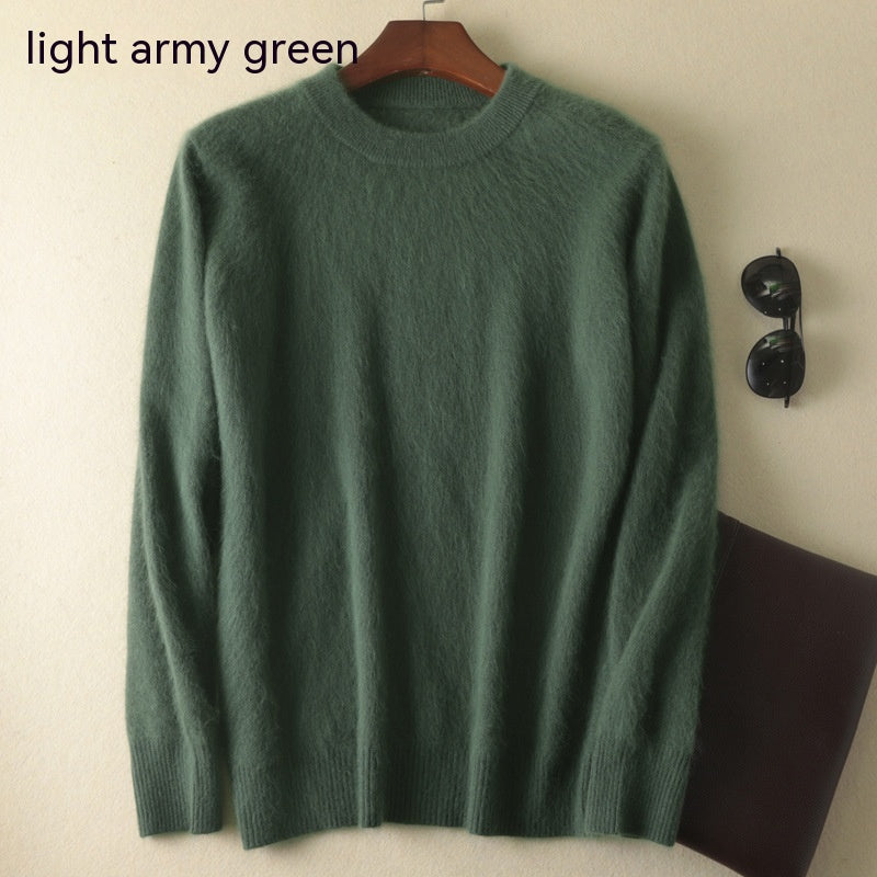 Cashmere Round Neck Pullover Thickened Woolen Bottoming Sweater