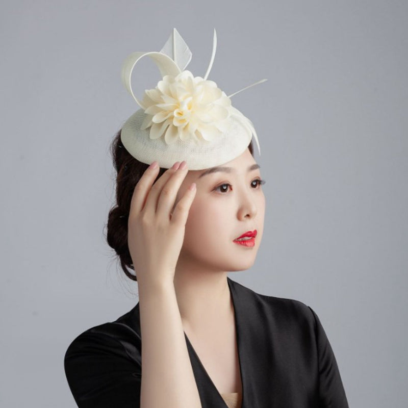 Women's Vintage Feather Top Hat