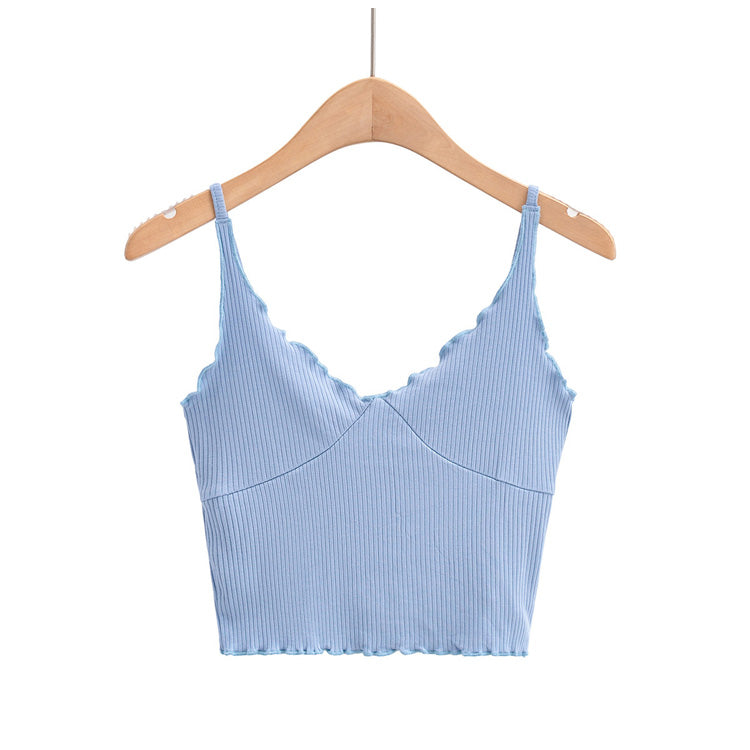 New Slim Fungus Lace Short Thin Camisole