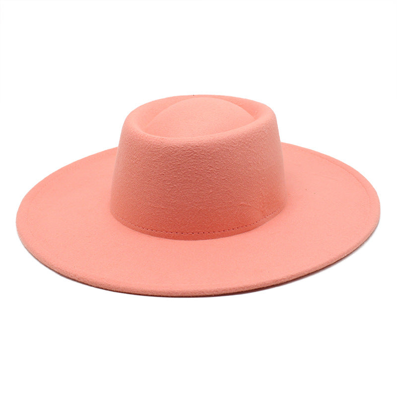 Men And Women Fashion Simple Felt Bowler Hat