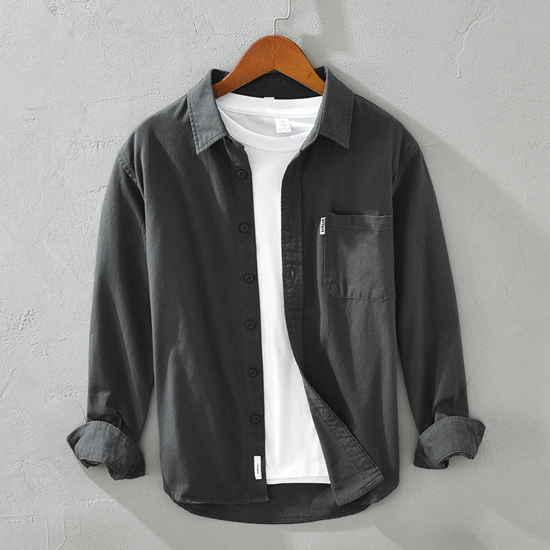 Long Sleeve Cotton Shirt Loose Casual