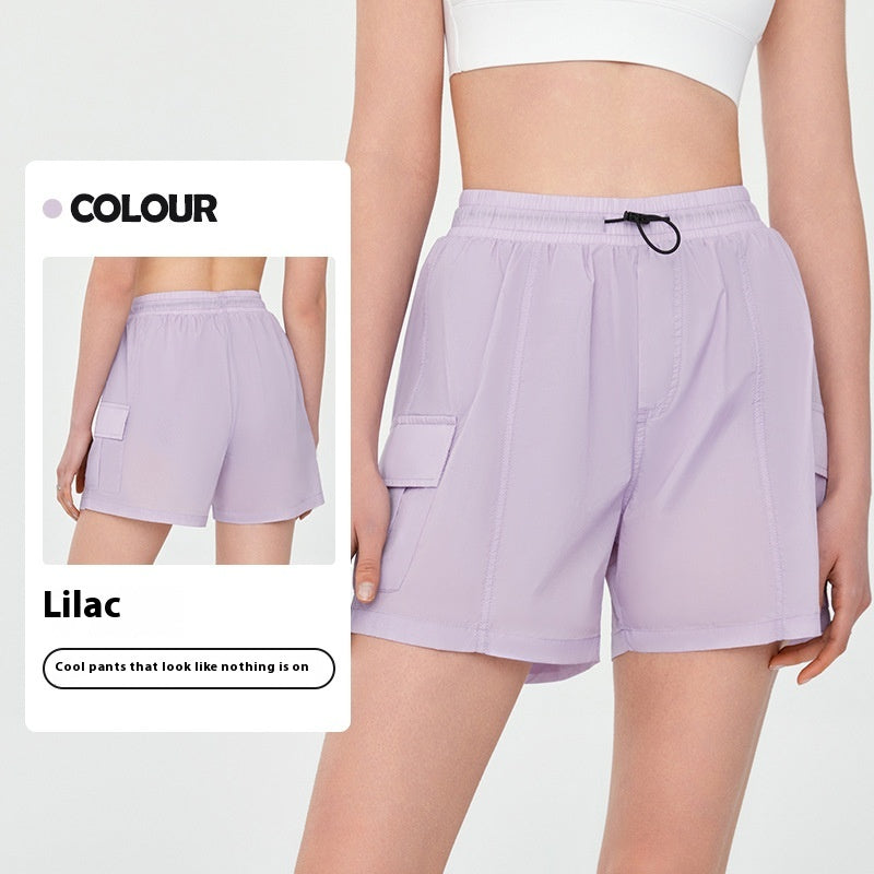 Sun Protection Sports Shorts Women's Outdoor Running Fitness Yoga Leisure Lightweight Windproof