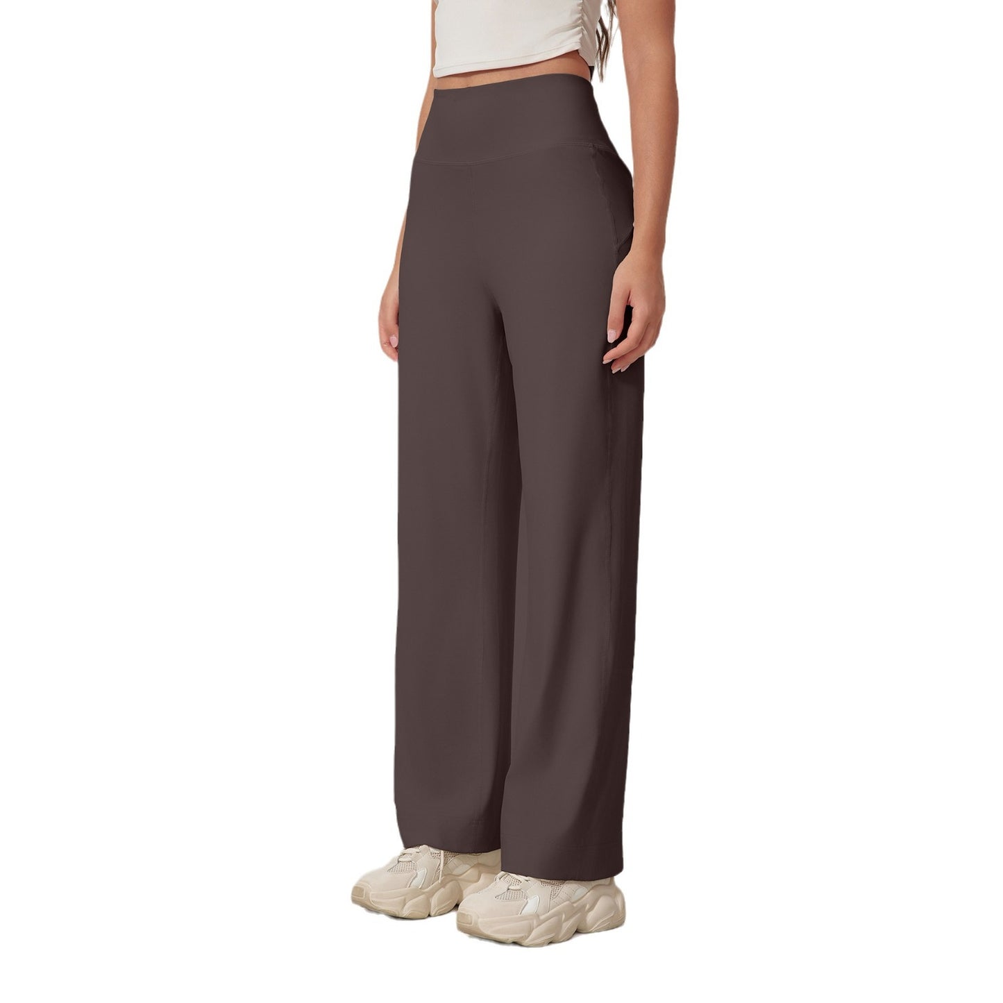 Straight Fitness Skinny Bell-bottom Pants High Waist