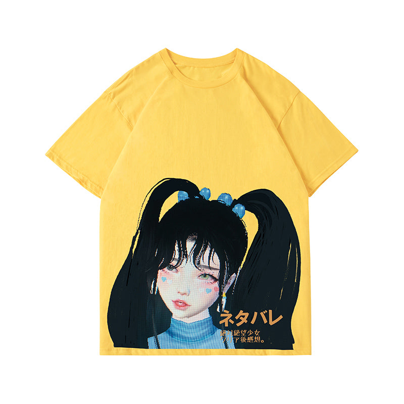 Hip Hop Girls Summer Loose Casual Short Sleeve T-Shirt
