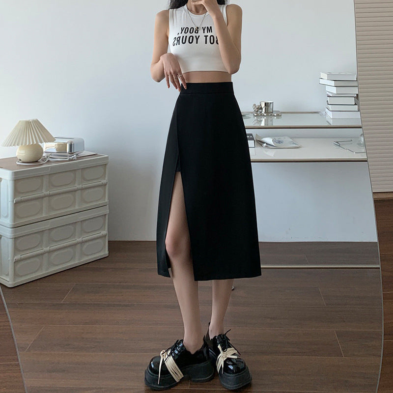 Black Skirt High Waist Slimming