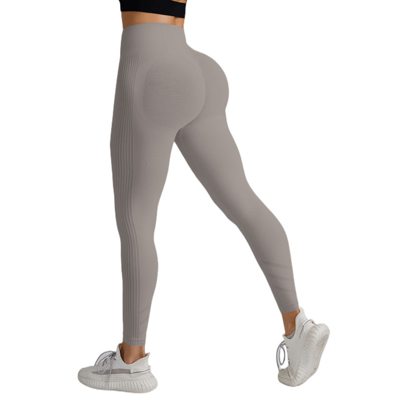 High-Waisted Tummy-Control Butt-Lifting Yoga Pants For Women Tight-Fitting Fitness Leggings