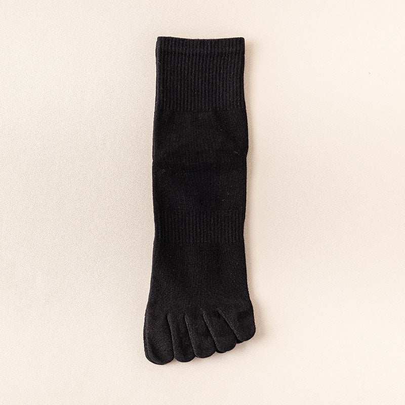 Sweat Absorbing Japanese Solid Five Toe Socks