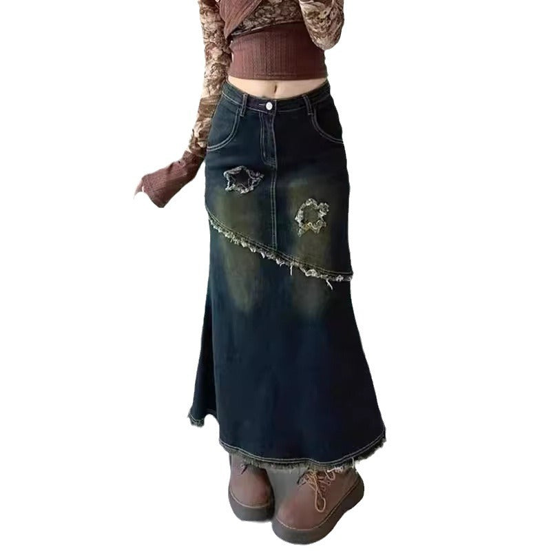 Women's Summer New Plus Size Cover Slim Mid-length A- Line Skirt