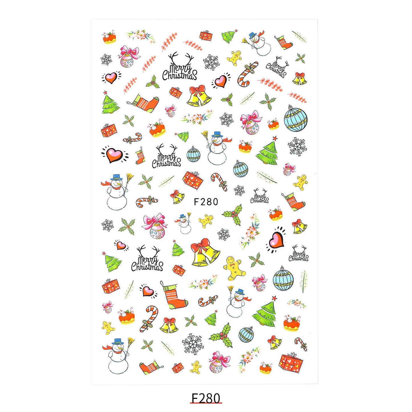 New Nail Sticker Santa Claus Decal Strap Adhesive