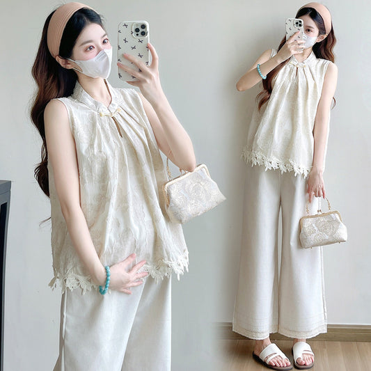 Womens Slip-Style Relaxed-fit Sleeveless Versatile Elegant Slimming Top