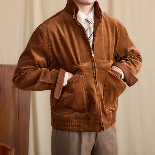 Ren bomuld Moderne Varm Afslappet Retro Let Matchende Frakke Trend