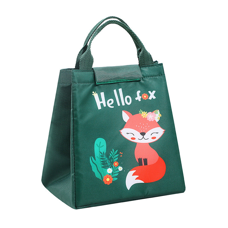 New Cartoon Student Lunch Bag Oxford Cloth Insulation