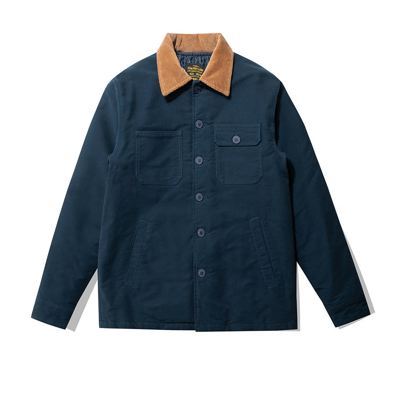 Thickened Multi-bag Quilted Corduroy Multi-color Coat