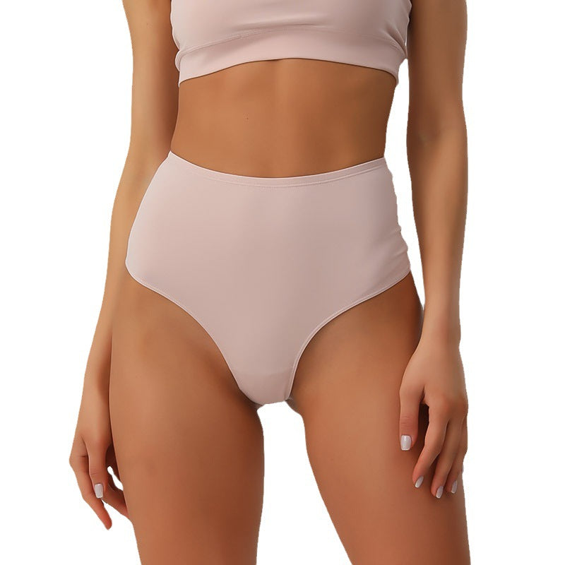 Women's Waist Invisible T-shaped Breathable High Elastic High Slit Non-stuck Crotch Triangle Cotton Underwear