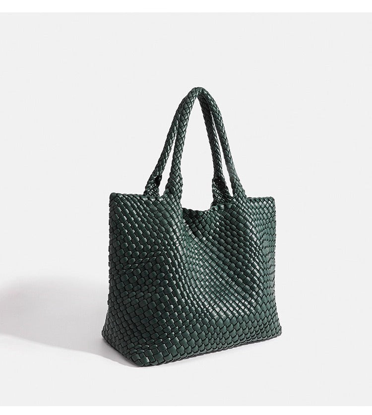 High-end Handwoven High-capacity Stylish Underarm Shoulder Bag