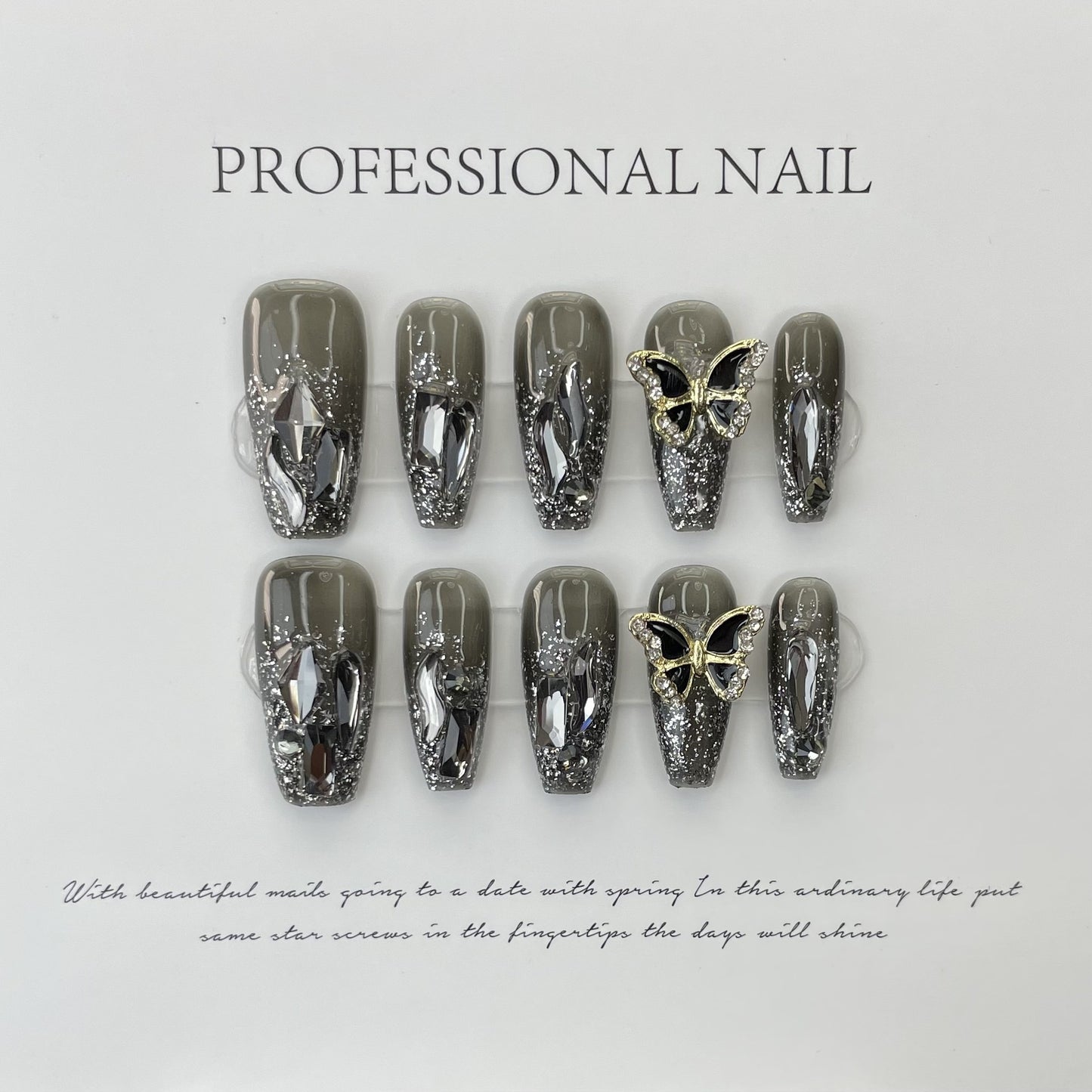 Hand-worn Armor White Gun Color Nail Shaped Piece