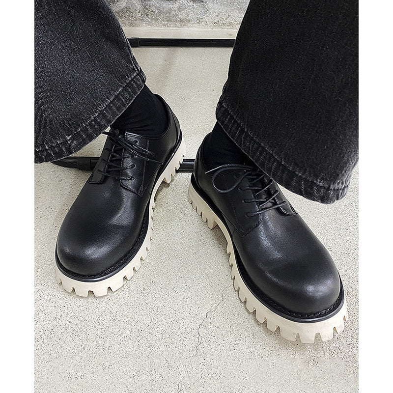 Platform Premium Low-top Patent Leather Shoes