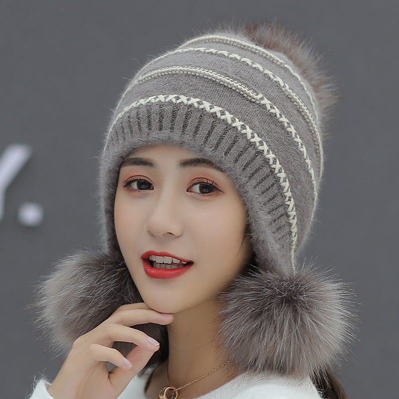 Women's Fashion Thick Warm Wool Knitted Hat