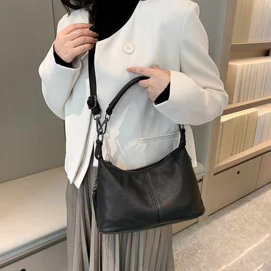 First Layer Cowhide Women's Shoulder Messenger Bag
