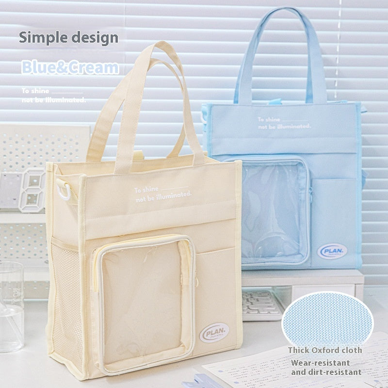 Simple Oxford Cloth Crossbody File Bag